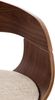 CLP 2er Set Barhocker Kingston Stoff drehbar mit Höhenverstellung,walnuss/creme Bild 5