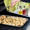 Barbecook Wiederverwendbare Grillschale aus Edelstahl, smoker und gasgrill zubehör, rechteckig 34.5 x 24 x 3 cm, Silber, 1 - Pack Bild 2