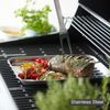 Barbecook Wiederverwendbare Grillschale aus Edelstahl, smoker und gasgrill zubehör, rechteckig 34.5 x 24 x 3 cm, Silber, 1 - Pack Bild 4