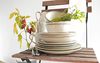 Mäser 931371 Nottingham Vintage Tafel-Service für 4 Personen mit Speiseteller und Suppenteller im Retro-Look, Steinzeug, beige, 8-teilig (1 Set) Bild 4