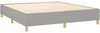 vidaXL Boxspringbett mit Matratze Hellgrau 160x200 cm Stoff, Härtegrad: H2 [3142345] Bild 4
