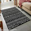MountainRange schwarz bedruckter Polyesterteppich 100x200 cm Modell MountainRange schwarz Bild 2