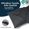 Kissenbezug 80x80 Mikrofaser Premium 2er Set Kissenhülle Deko für Kissen Sofa/Bett Stoff Superweicher Resistent Hypoallergen Anti-Milben Atmungsaktiv Kopfkissenbezug mit Verdecktem Zip Voll Waschbar Bild 2