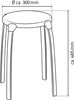 RIDDER Assistent A1050110 Bad-Hocker rund, Rundhocker, Hocker, Eco, schwarz Bild 3