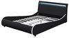 LED Polsterbett Valencia 180x200cm Schwarz mit weißer Kante [Corium] Bild 5