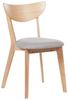 Esszimmerstuhl 2er Set ERIE Holz Heller Holzfarbton Bild 1