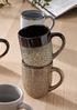 Ladelle Becher CAFE Becher mit Henkel schattiert pink 0,3 l, Stoneware, Cafe Ombre Pink Mug 12x8x10cm Bild 5