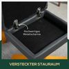 HOMCOM Relaxsessel mit Hocker und Stauraum, mit Liegefunktion (Fernsehsessel, 2-St, 360° drehbarer Sessel), Kunstleder Holzgestell Dunkelgrau 80 x 86 x 99cm Bild 5