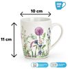 matches21 HOME & HOBBY Tasse Kaffeetassen 2er Set Blumen Bienen Frühling Sommer, 2-tlg, Porzellan, Tee Kaffee-Becher, Vintage, weiss bunt, 300 ml Bild 2