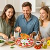 Lashuma Pizzateller Tomate Mozzarella, (1 St), Runde Keramik Pizzaplatte groß Ø 33 cm Bild 4