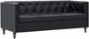 vidaXL Chesterfield-Sofa 3-Sitzer Kunstlederbezug Schwarz Bild 4