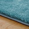 Paco Home Waschbarer Teppich Wohnzimmer Schlafzimmer Kurzflor rutschfest Flauschig Weich Moderne Einfarbige Muster, Grösse:100x200 cm, Farbe:Türkis Bild 3