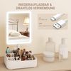 HOMCOM Schminkspiegel LED (LED Kosmetikspiegel, 1-St, Spiegel mit Beleuchtung), mit 2 Beleuchtungsmodi Touchschalter, Weiß Bild 5