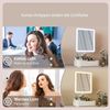 HOMCOM Schminkspiegel LED (LED Kosmetikspiegel, 1-St, Spiegel mit Beleuchtung), mit 2 Beleuchtungsmodi Touchschalter, Weiß Bild 3