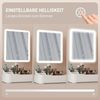 HOMCOM Schminkspiegel LED (LED Kosmetikspiegel, 1-St, Spiegel mit Beleuchtung), mit 2 Beleuchtungsmodi Touchschalter, Weiß Bild 4