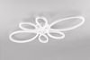 Große LED Deckenleuchte FLY geschwungen Weiß, Breite 83cm Bild 4