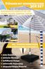 4smile Sonnenschirm mit Ständer im 3er-Set, Blau-Weiß - Sonnenschirm Strand, inkl. Schirmhülle und befüllbarem Sonnenschirmständer - Strandschirm, Balkonschirm rund, höhenverstellbar knickbar Bild 2