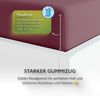 etérea Jersey Topper Spannbettlaken Spannbetttuch Bordeaux 140x200 - 160x200 cm Bild 4