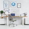 hjh OFFICE Home Office Chefsessel Theo I Kunstleder Drehstuhl mit ergonomischer Rückenlehne, Bürostuhl gepolstert Grau, 729451 Bild 2