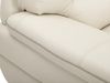 Vente-unique - THIBAULT Couchgarnitur Leder Weiß - B 93 cm x H 87 cm x L 168 cm210 cm Bild 4