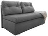 Schlafsofa 136 cm praktische Couch mit Funktion Bettkasten Gästebett in Grau Bild 5
