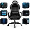 Diablo X-One 2. 0 Gaming Stuhl Bürostuhl Schreibtischstuhl Verstellbare Armlehnen Ergonomisches Design Nacken/-Lendenkissen Schwarz Normal (L) Bild 4