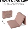 Hauck Disney Reisebettmatratze Sleeper, 120x60 cm, 5 cm dick, Faltmatratze für Baby und Kinder Bett, Kompakt Klappbar, inklusive Tragetasche, Bambi Rosa Bild 5