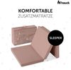 Hauck Disney Reisebettmatratze Sleeper, 120x60 cm, 5 cm dick, Faltmatratze für Baby und Kinder Bett, Kompakt Klappbar, inklusive Tragetasche, Bambi Rosa Bild 3