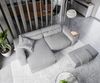 Delife 'Sirpio XL' Ecksofa mit variabler Recamiere, 270x170 cm, Grau, Mikrofaser, mit Hocker Bild 5