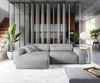 Delife 'Sirpio XL' Ecksofa mit variabler Recamiere, 270x170 cm, Grau, Mikrofaser, mit Hocker Bild 2
