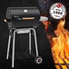 Landmann 'Black Taurus 440' Holzkohlegrill mit Thermometer und Seitentisch, Emaille schwarz, 81 x 49 x 104 cm Bild 2