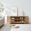 Fernsehtisch Jarvenpaa 150x48x50 cm Bambus [en. casa] Bild 2