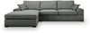 Ecksofa (B/H/T: 308x90x186 cm) in Grau Bild 4