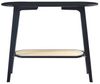 Konsolentisch Taivalkoski 100x35x80 cm Schwarz/Rattanoptik [en. casa] Bild 5