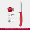 Victorinox Swiss Classic, Gemüsemesser, 8cm, Wellen, Mittelspitz, Rot Bild 3