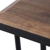 DRW Set mit 3 Beistelltischen aus Metall und Holz in Schwarz und Eiche, 40 x 40 x 60, 35 x 35 x 55 und 29 x 29 x 50 cm, 40 x 40 x 60, 35 x 35 x 55 y 29 x 29 x 50 cm Bild 5