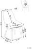 Esszimmerstuhl beige 2er Set MELFORT Bild 3