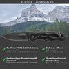 MOTUNE® Zweihand Klappmesser 3-in-1 KP21 - Taschenmesser mit Aluminiumgriff - Zweihandmesser mit hochwertiger Edelstahlklinge 440C - mit Schleifstein & Gürteltasche Bild 3