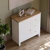 Vida Designs Arlington Sideboard mit 3 Schubladen und Tür Schrank Anrichte Aufbewahrung MDF Möbel Weiß Bild 4