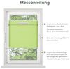 Plisseerollo ohne Bohren Klemmfix 75x130 cm(BxH) Grün Jalousie Sonnenschutz Easyfix Faltrollo Lichtdurchlässig Rollo für Fenster & Tür Bild 5