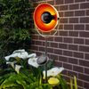 LED Solarleuchte, Erdspieß, Stahl, schwarz-orange, Höhe 61 cm Bild 4