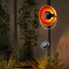LED Solarleuchte, Erdspieß, Stahl, schwarz-orange, Höhe 61 cm Bild 3