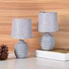BRUBAKER Tischleuchte Designer Nachttischlampe Grau, Tischlampe, Ohne Leuchtmittel, Deko Nachttischlampen mit Keramikfuß - Modern - 1x oder 2er Set Bild 4