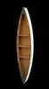 DanDiBo Regal Boot Wandregal 120 cm in Bootsform aus Holz Antik MR83 Maritim Bootsregal Badregal Badschrank Braun für die Wand Bild 3