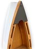 DanDiBo Regal Boot Wandregal 120 cm in Bootsform aus Holz Antik MR83 Maritim Bootsregal Badregal Badschrank Braun für die Wand Bild 5