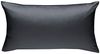 Bettwaesche-mit-Stil Mako-Satin / Baumwollsatin Bettwäsche uni / einfarbig anthrazit Kissenbezug 40x80 cm Bild 2