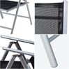 Casaria® Gartenstühle 3er Set Hochlehner Klappbar 8-Fach Verstellbar Camping Stuhl Aluminium Wetterfest Klappstuhl 120kg Belastbarkeit Garten Balkon Bild 5