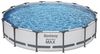 Bestway® Steel Pro MAX™ Frame Pool Set mit Filterpumpe Ø 427 x 84 cm, lichtgrau, rund Bild 4