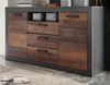 Sideboard Ward in Used Wood Shabby und Matera grau 153 x 87 cm Bild 2