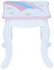 Teamson Kids Fantasy Fields Little Dreamer Regenbogen Schminktisch Schminktisch mit Spiegel, Integriertem Stauraum und Stuhlhocker Für Kinder, Weiß, TD-13543F Bild 2
